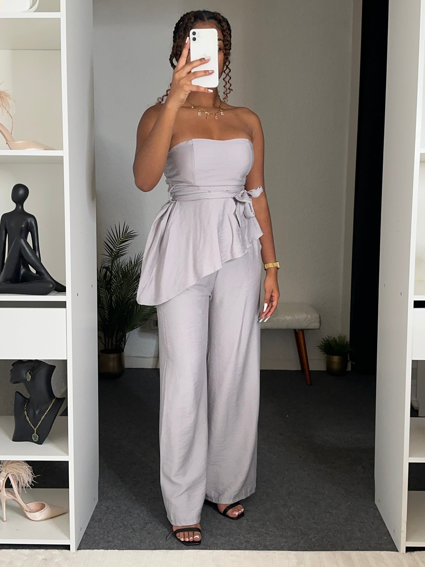 Bustier Ceinturé & Pantalon Large