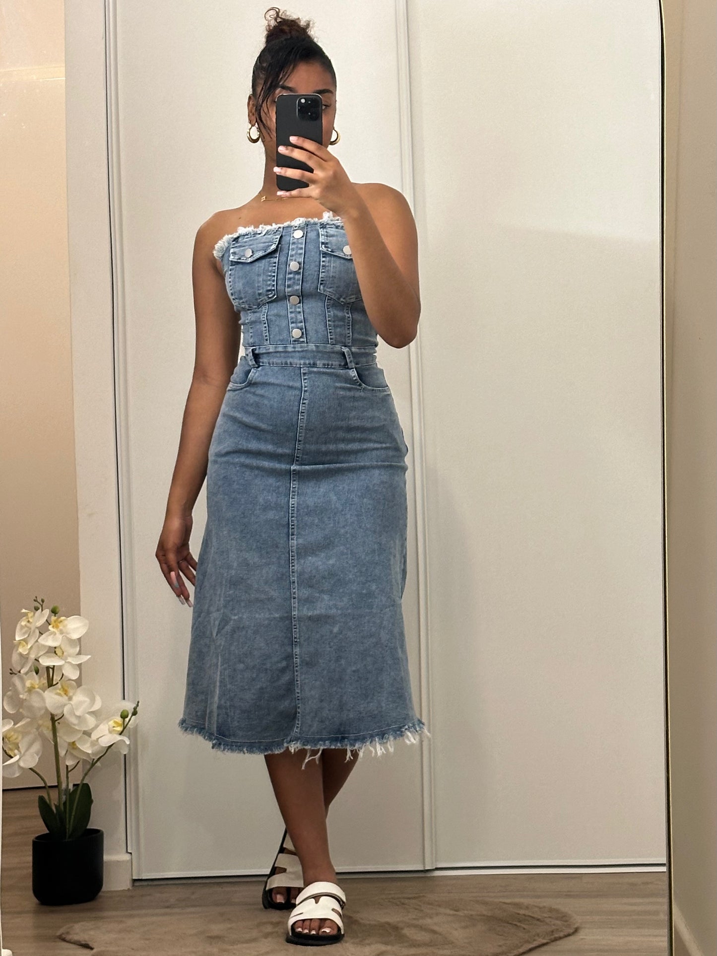 Robe - Jean Bustier Mi-Courte