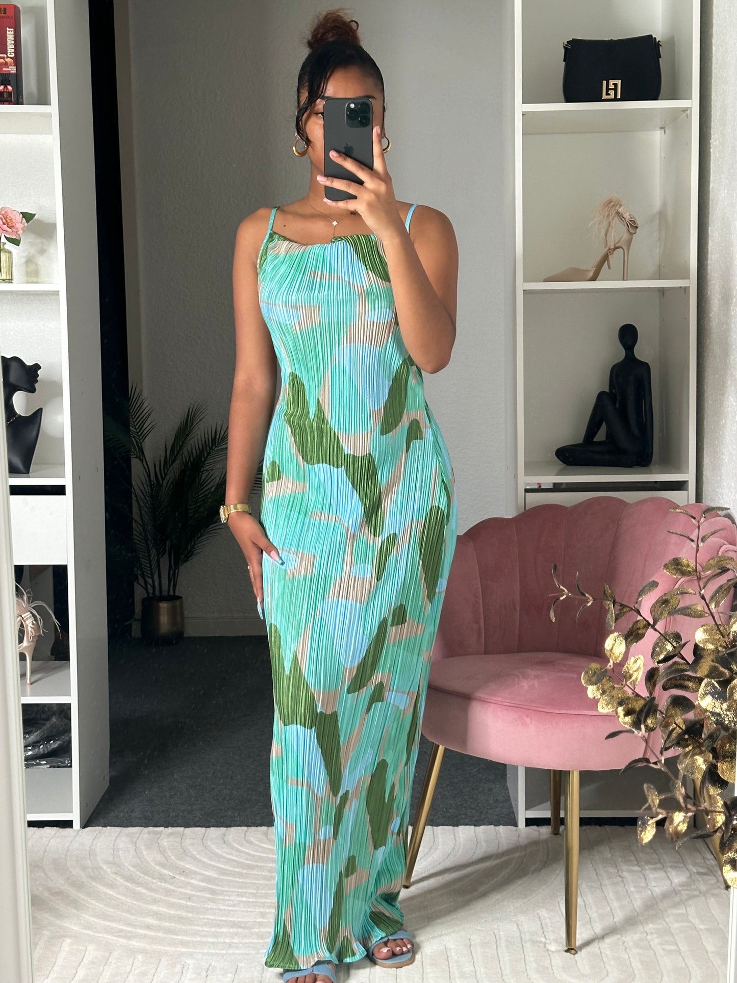 Robe - Longue Vert D'eau