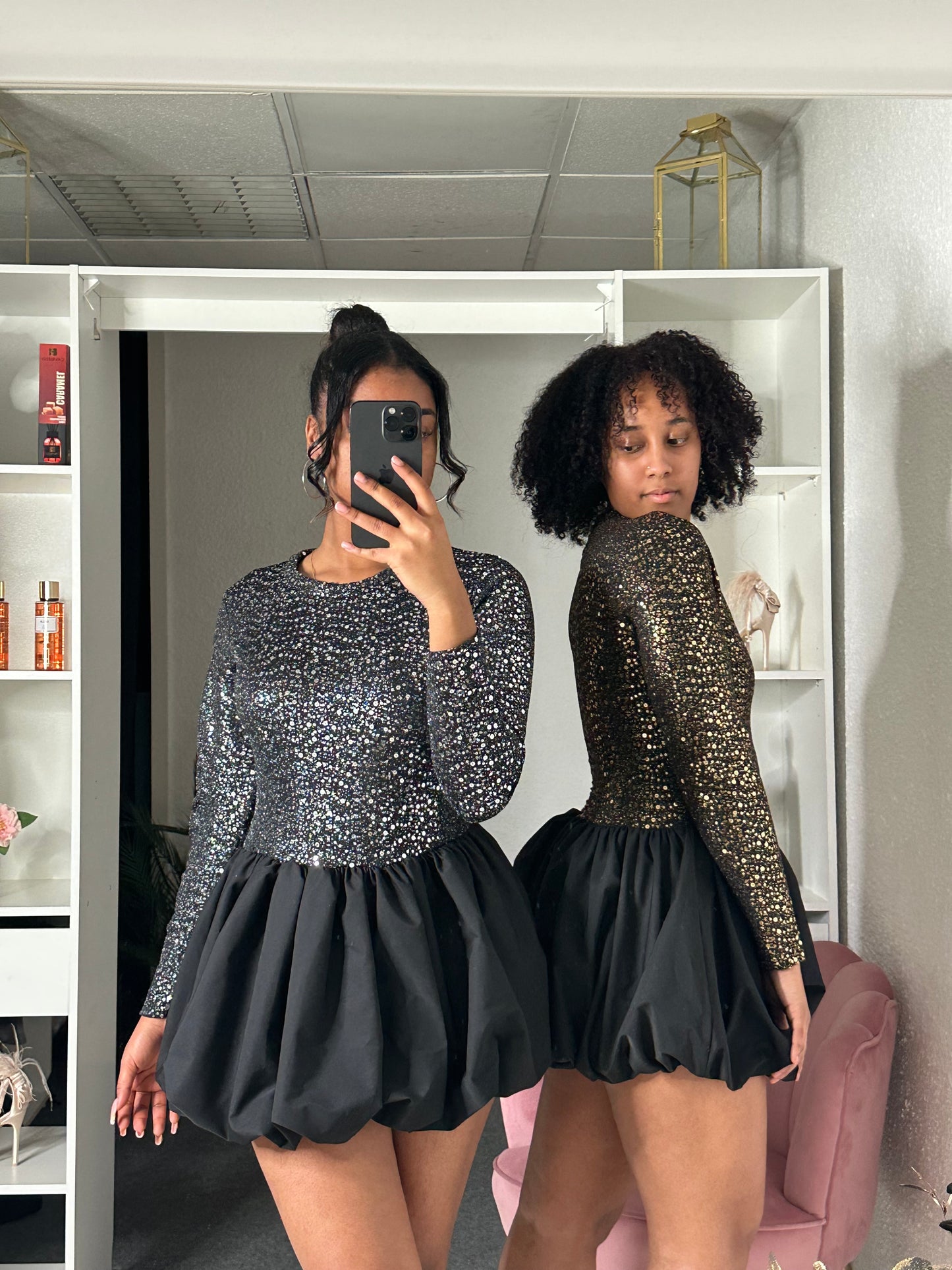 Robe Ballon - Sequins