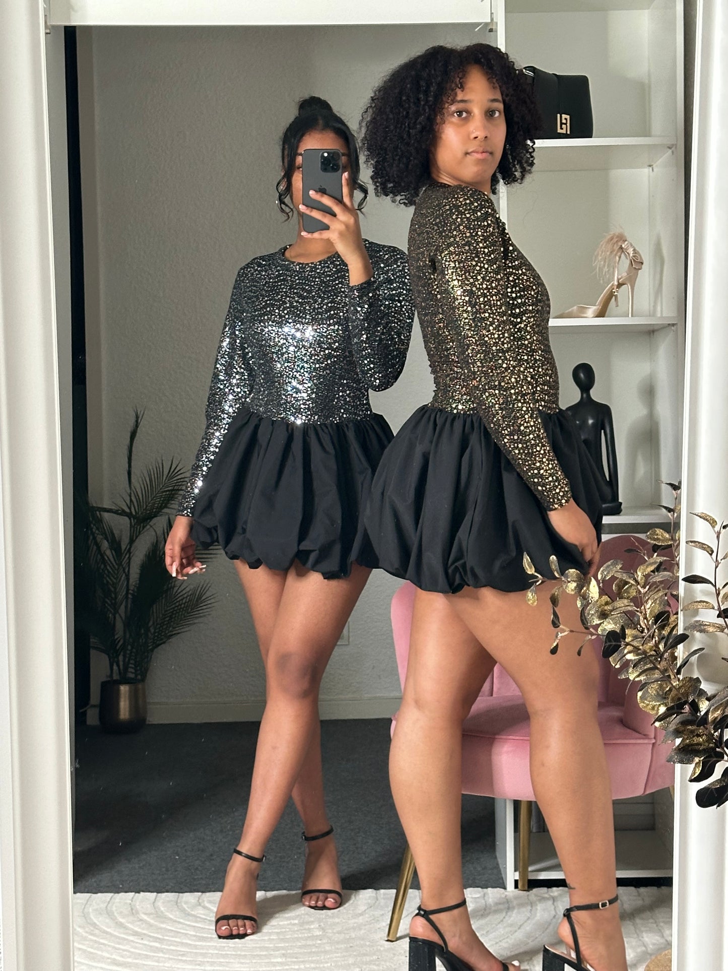 Robe Ballon - Sequins