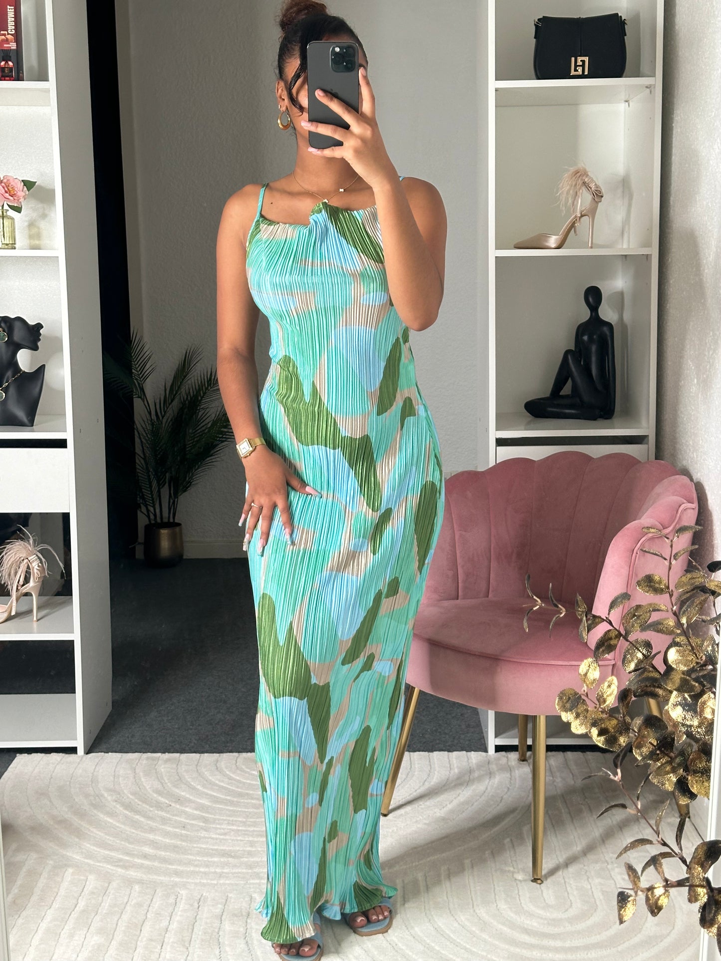 Robe - Longue Vert D'eau
