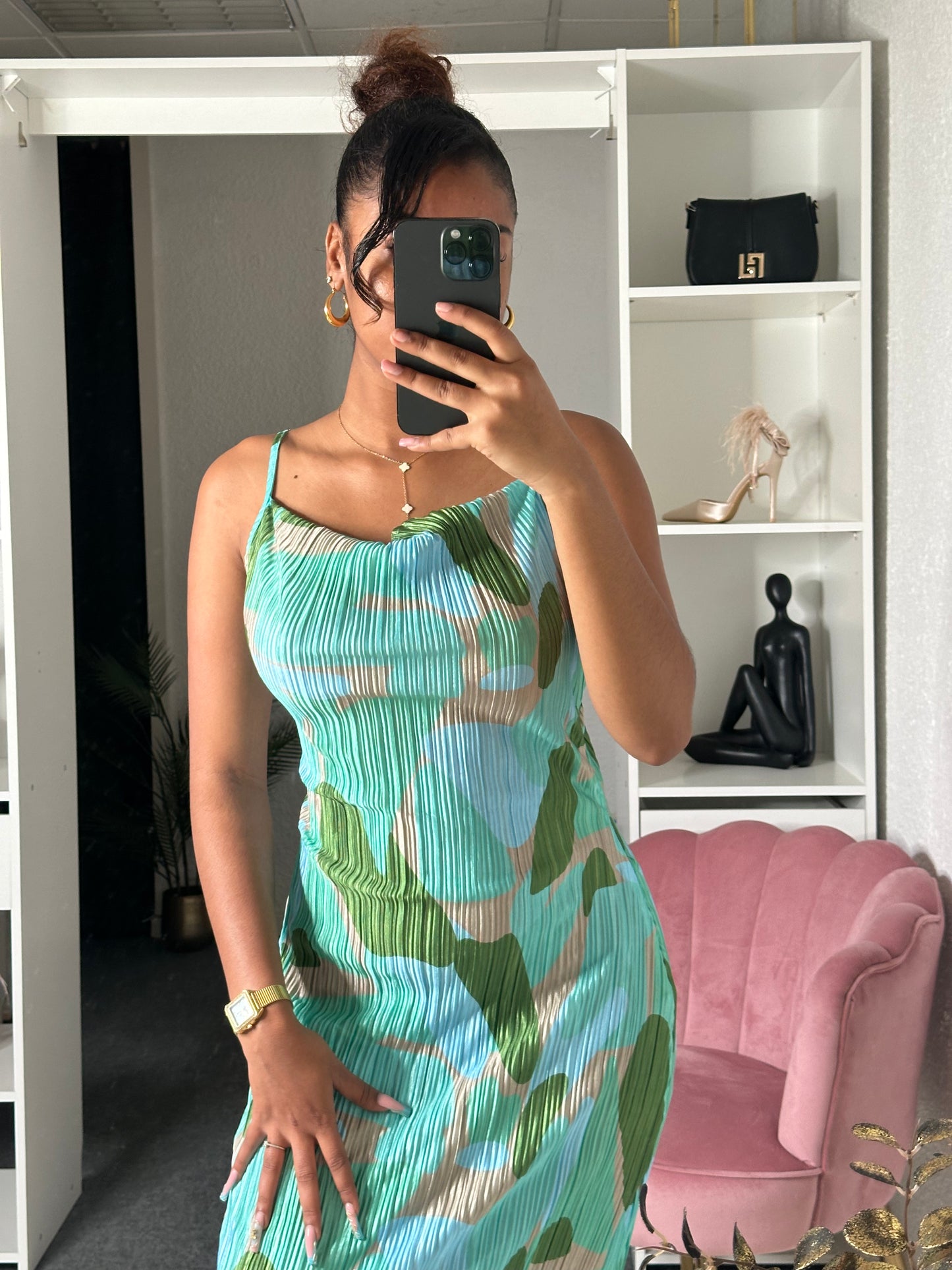 Robe - Longue Vert D'eau